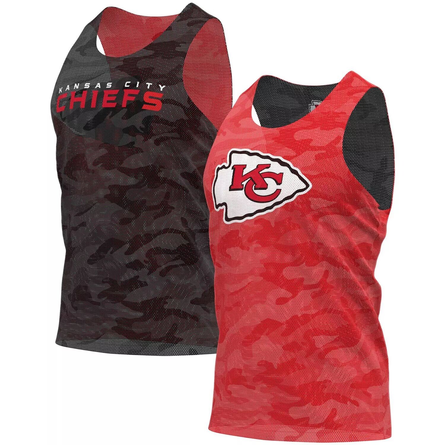 

Мужская двусторонняя сетчатая майка FOCO красно-серая Kansas City Chiefs
