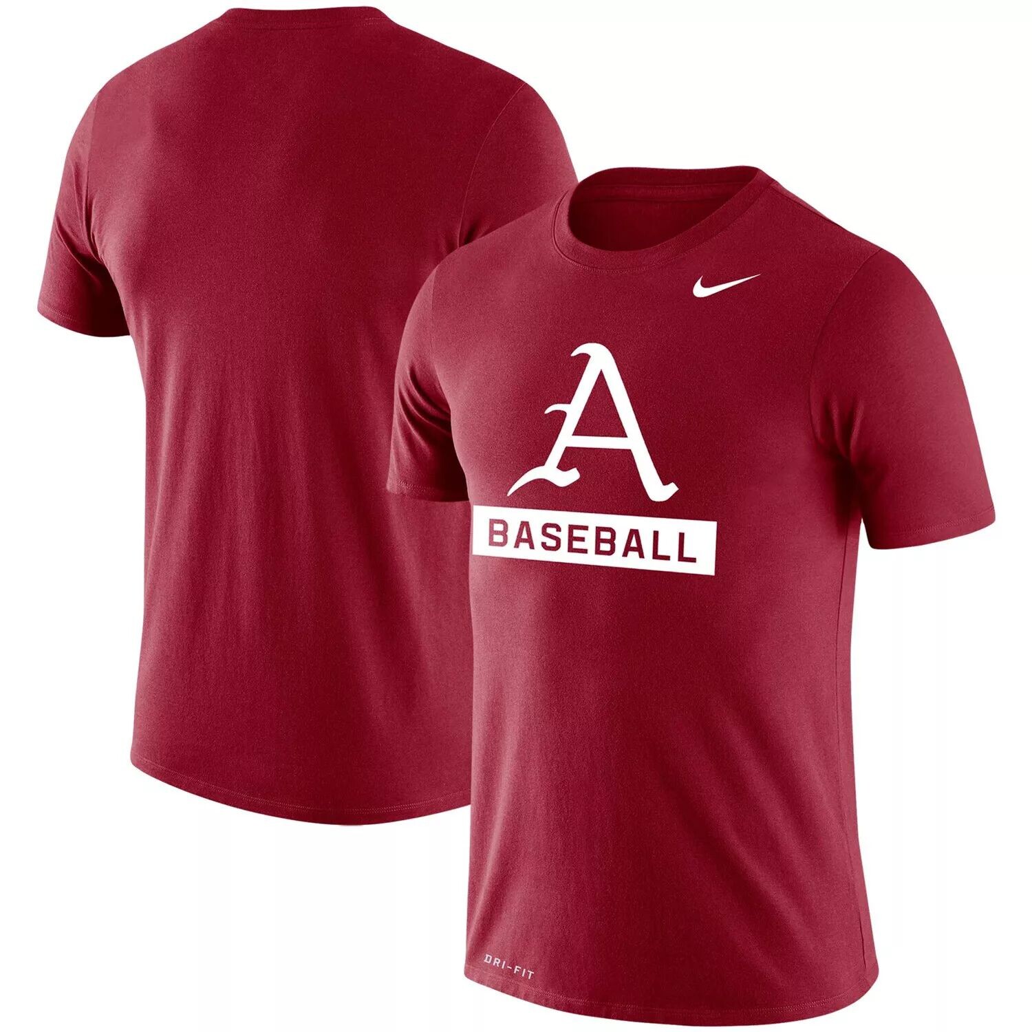 

Мужская футболка Heathered Cardinal Arkansas Razorbacks Baseball с логотипом Stack Legend Performance Nike