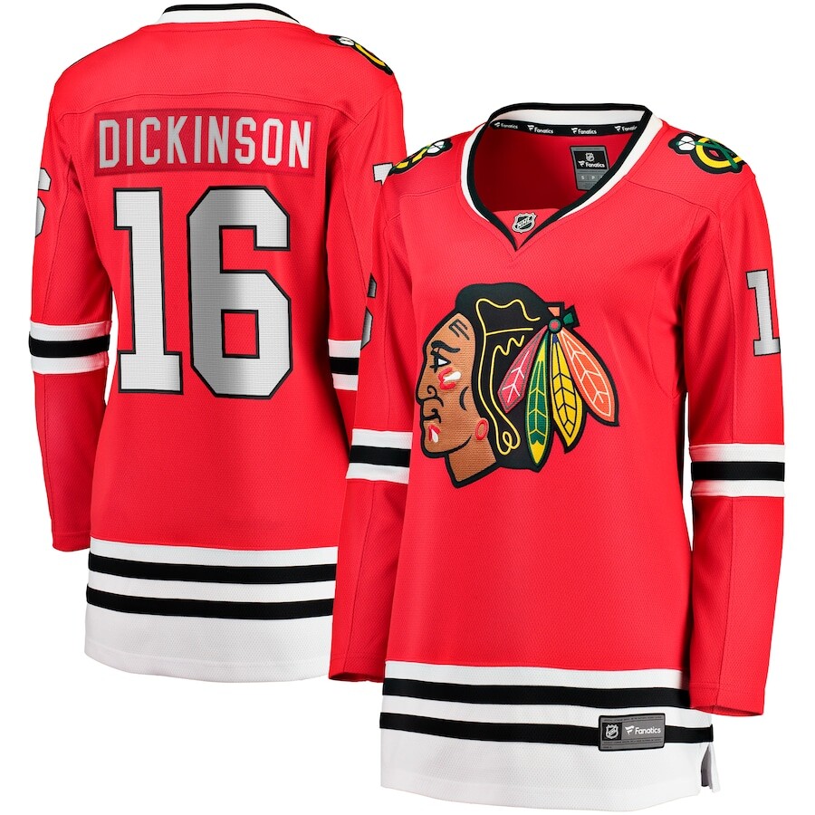 

Джерси Fanatics Branded Chicago Blackhawks, красный