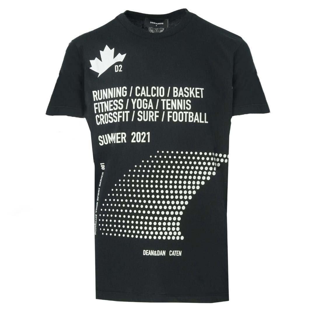 

Черная футболка с логотипом Sport Series Dsquared2, черный
