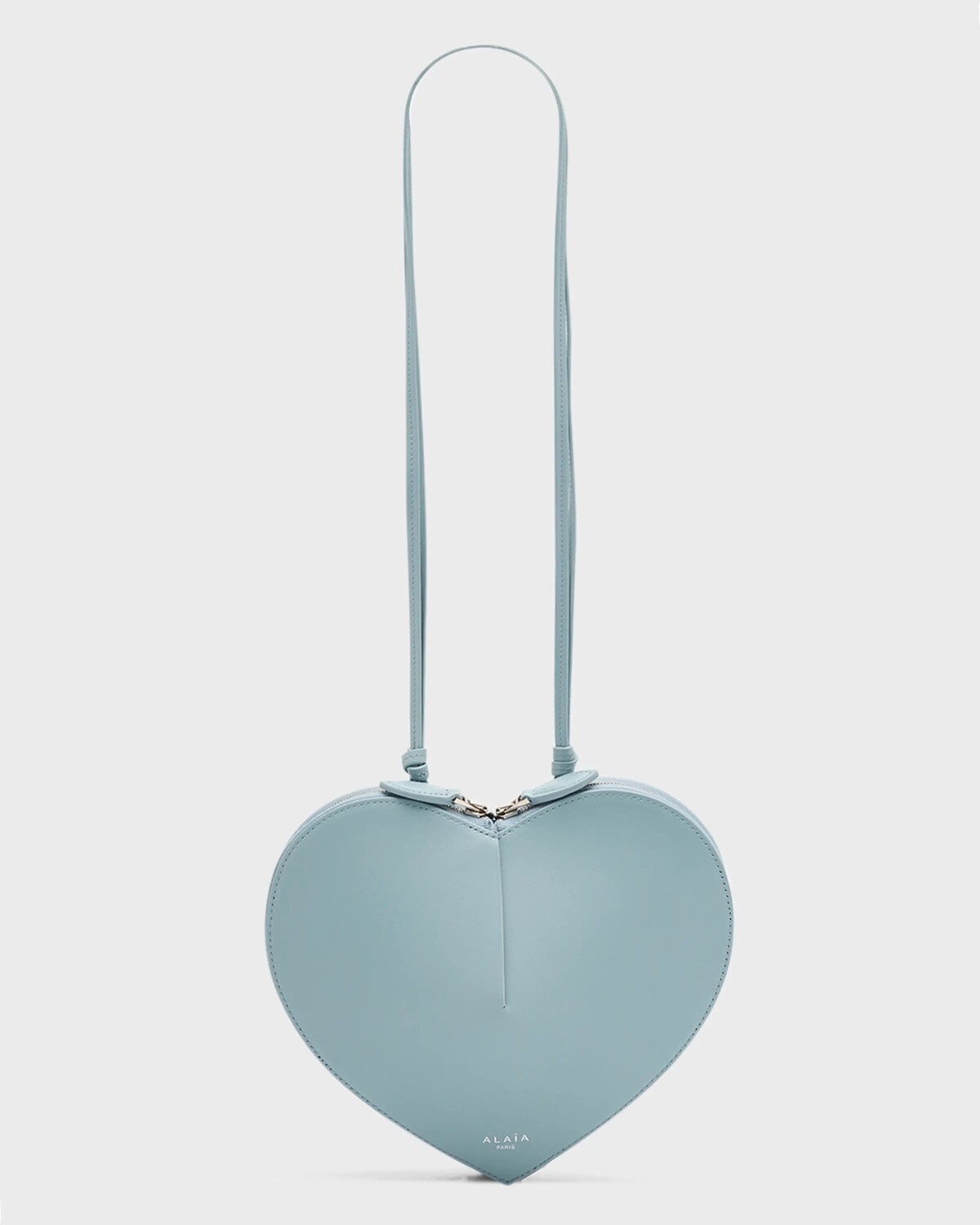 

Сумка через плечо Le Coeur из роскошной кожи ALAIA, цвет Acier