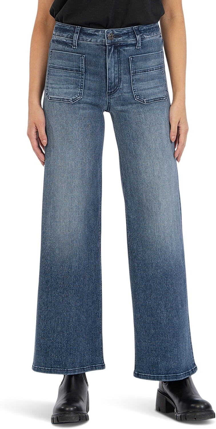 

Джинсы Jean High-Rise Flare Patch Pocket in Obtainable KUT from the Kloth, цвет Obtainable