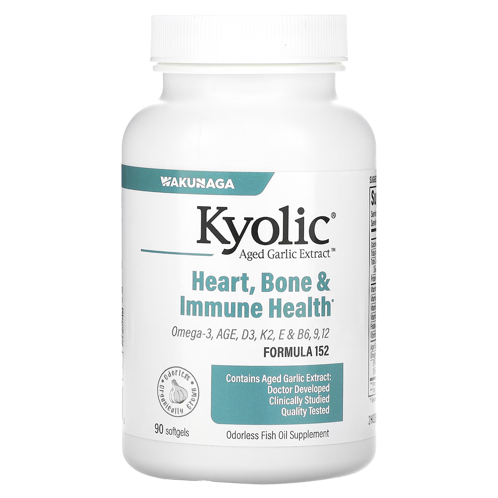 Здоровье костей и иммунитета Kyolic, 90 мягких таблеток garlic bag 500grm