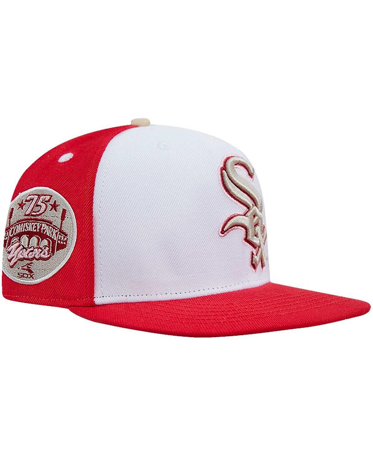 

Мужская белая, красная кепка Chicago White Sox Strawberry Ice Cream Drip Snapback Hat Pro Standard