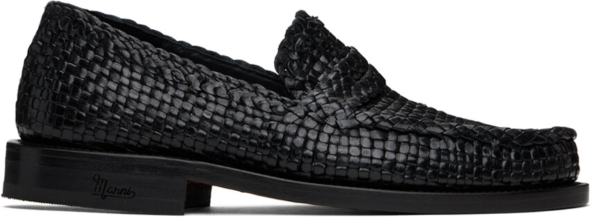 

Черные лоферы Бэмби Marni, цвет Black