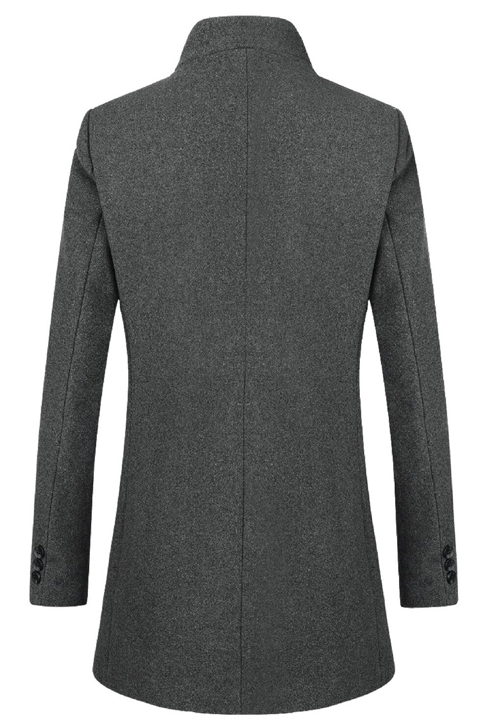 

Классическое пальто SLIM FIT LONG WITH STAND-UP COLLAR Allthemen, серый
