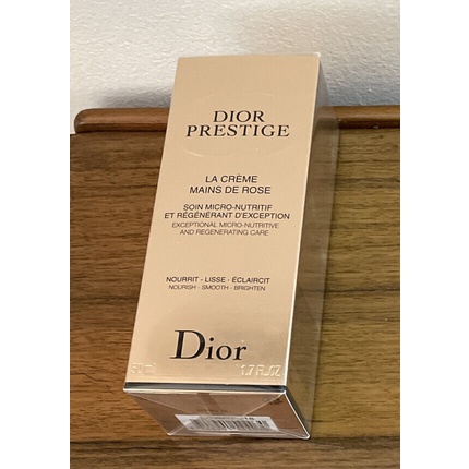 Крем для рук Dior Dior Prestige La Creme Mains De Rose, 50 мл/1,7 унции, запечатанная коробка, Christian Dior микропитательный восстанавливающий крем для рук dior prestige la crème mains de rose 50 мл