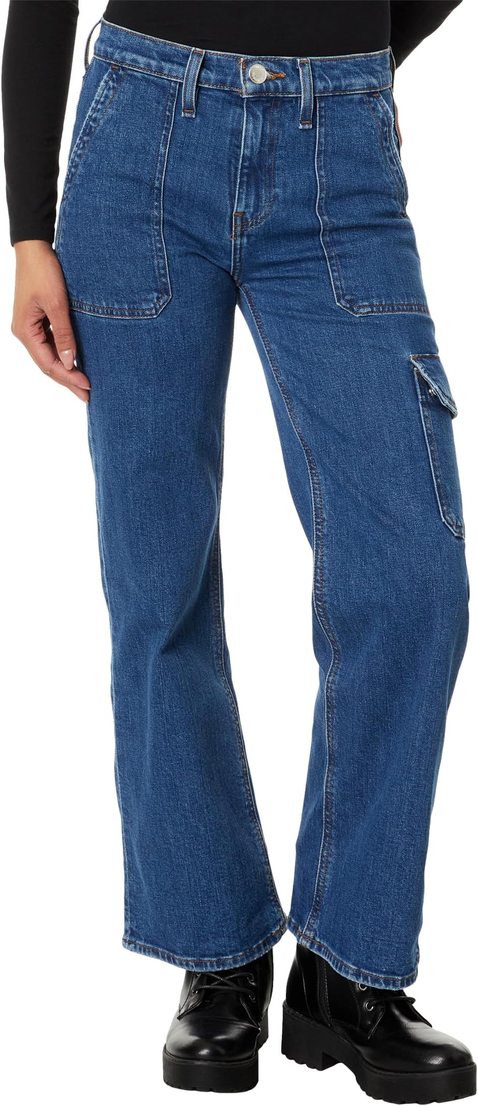 Джинсы Rosie High-Rise Cargo Wide Leg in Wintertide Hudson Jeans, цвет Wintertide