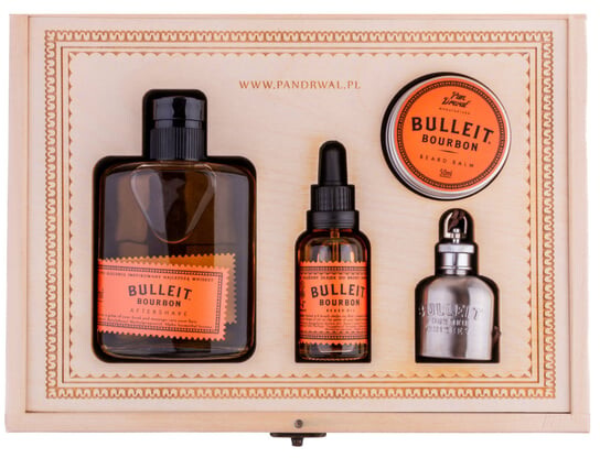 

Набор косметики для бороды, 4 шт. Drwal, Bulleit Beard Kit -, Pan Drwal