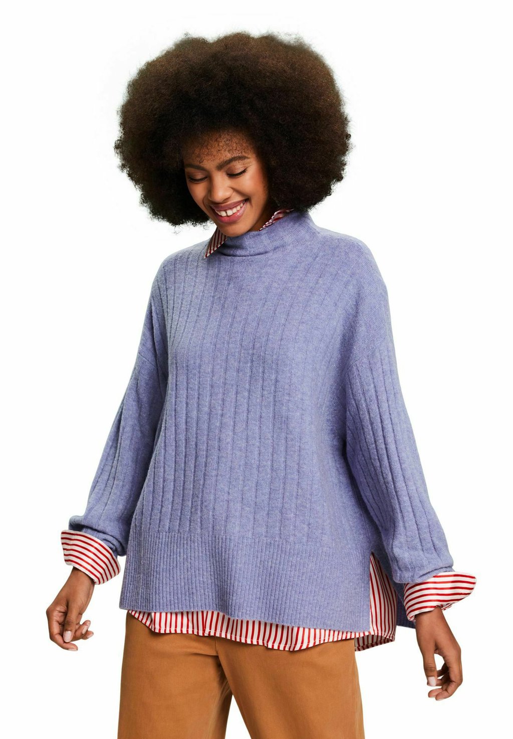 Вязаный свитер FLACH Esprit, цвет blue lavender