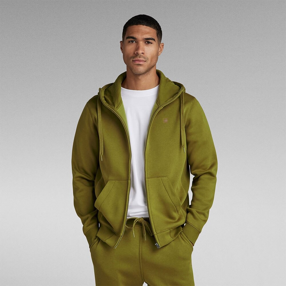 

Толстовка G-Star D16122-C235 Premium Core Full Zip, зеленый