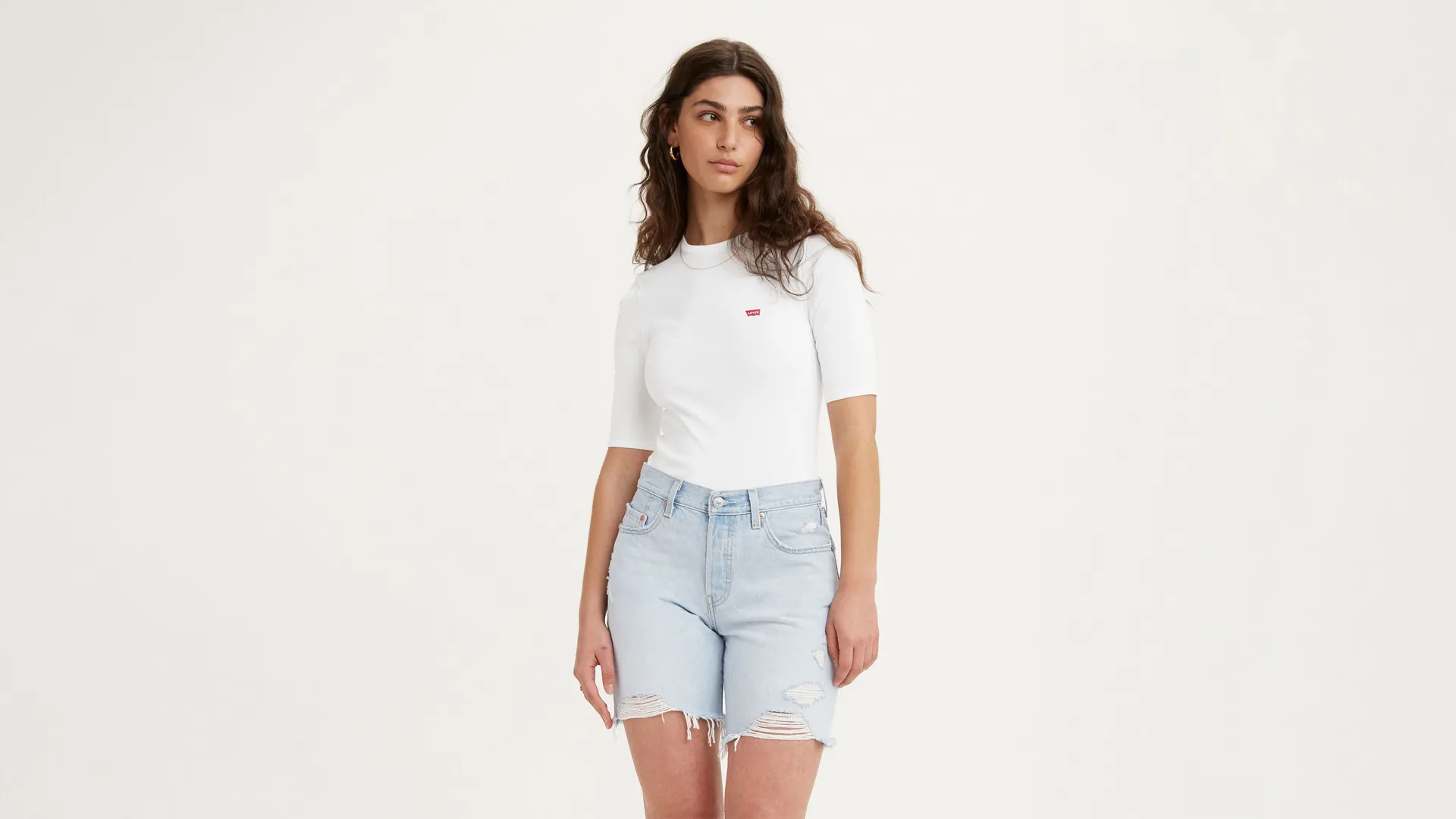 

Узкая футболка Luca Levi's, белый