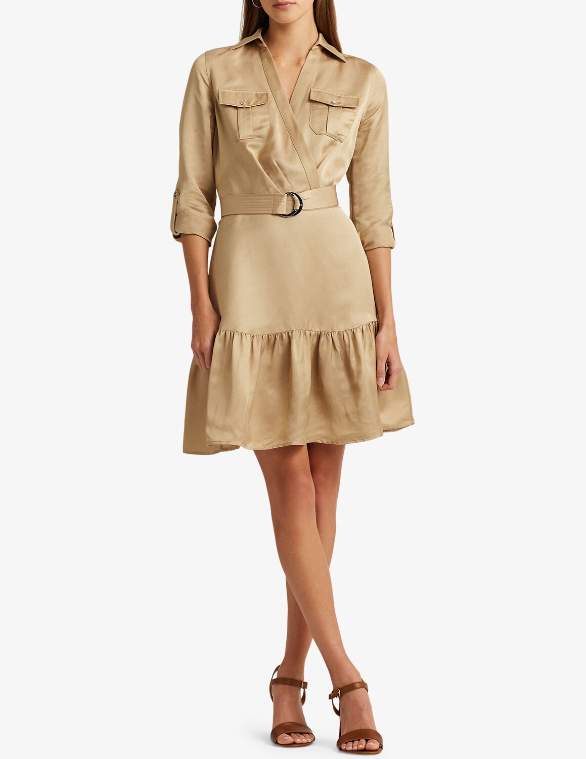 

Дневное платье Magomyr с длинными рукавами Lauren Ralph Lauren, бежевый