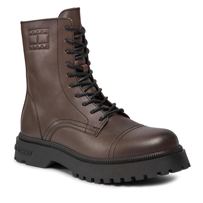 гибридные ботинки tommy jeans hybrid boot бежевый коричневый Ботинки Tommy Jeans TjmCasual Boot, коричневый