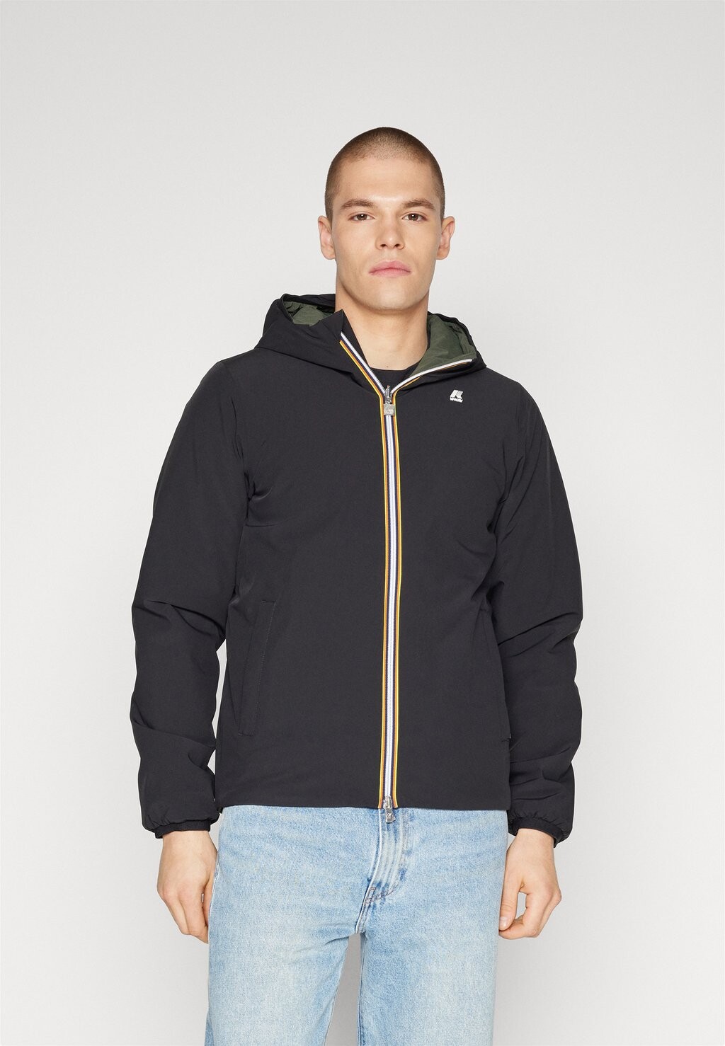 

Куртка зимняя REVERSIBLE JACQUES WARM DOUBLE UNISEX K-Way, чистый черный/зеленый черноватый