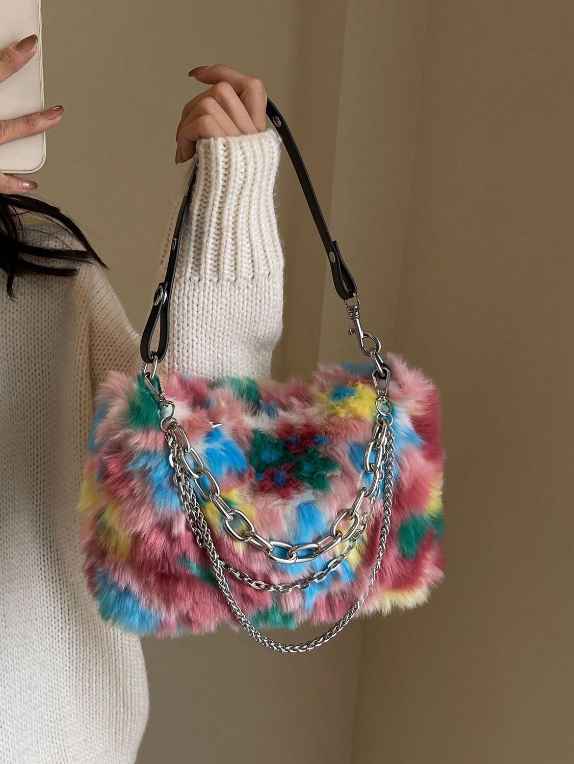 

Декор в виде цепочки Tie Dye, многоцветный