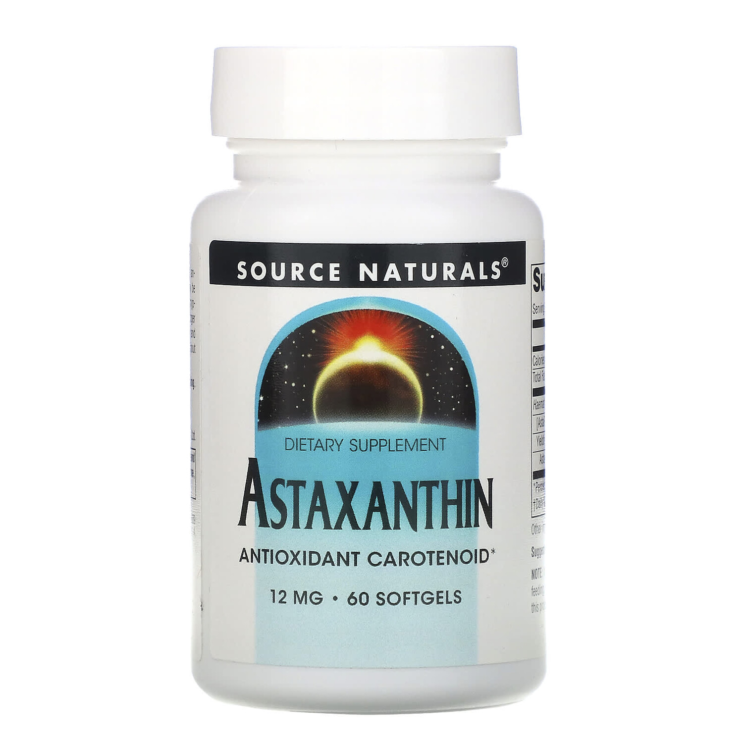 

Астаксантин, 12 мг, 60 мягких таблеток, Source Naturals