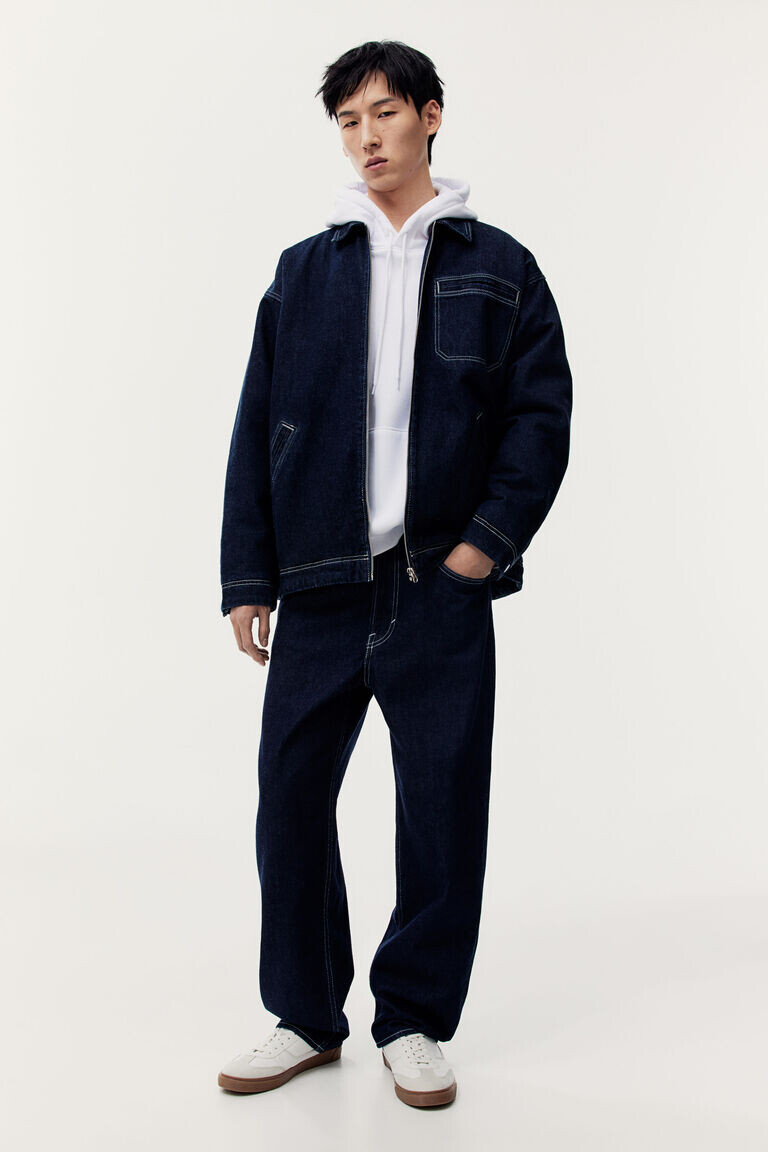 

Свободные джинсы H&M, синий
