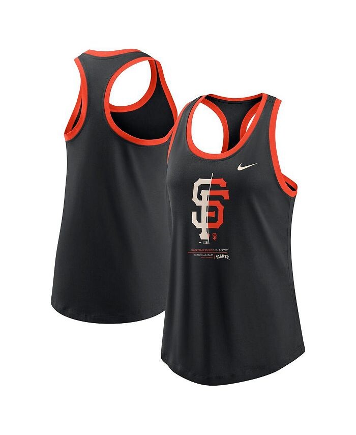 

Женская черная майка San Francisco Giants Tech Tech Nike, черный