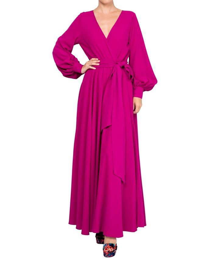 цена Женское платье макси LilyPad Meghan Los Angeles, цвет Cranberry