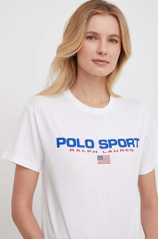 

Хлопковая футболка Polo Ralph Lauren, белый