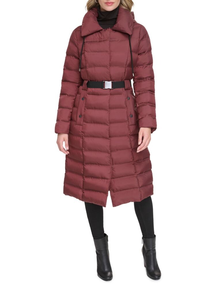 

Пуховик Stadium с поясом Kenneth Cole, цвет Burgundy