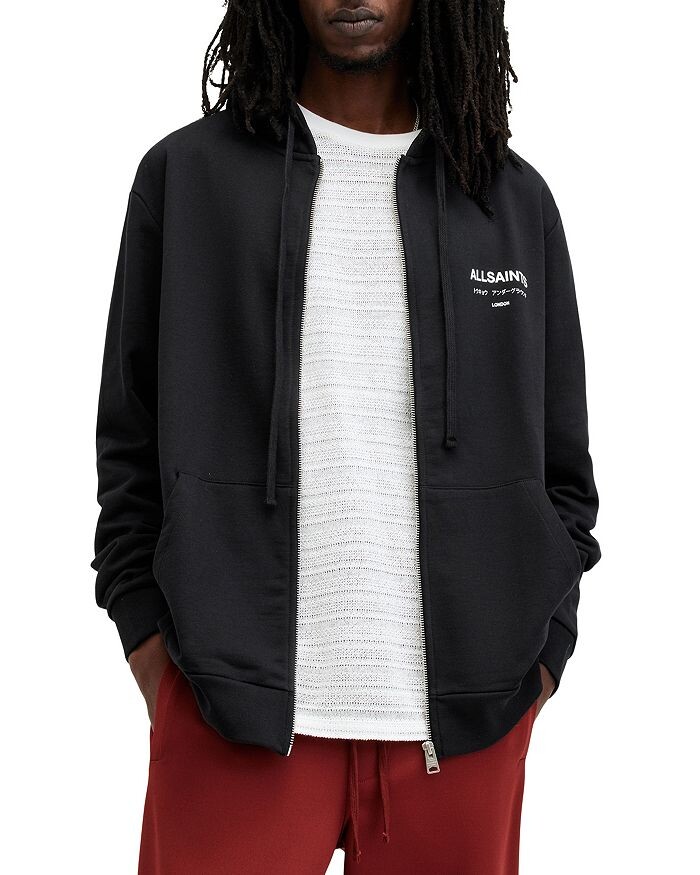 

Толстовка на молнии ALLSAINTS Underground, черный