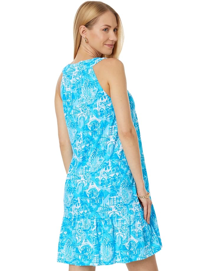 Платье Lilly Pulitzer Lindy Dress, цвет Amalfi Blue Sunny State Of Mind