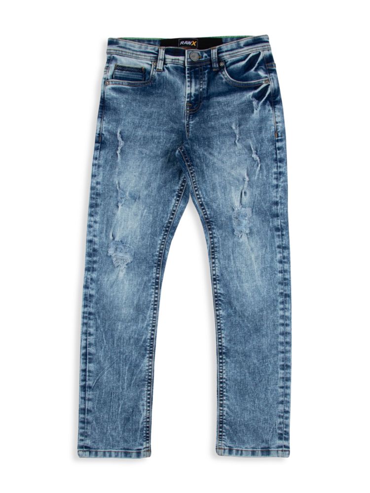 Потертые джинсы скинни для мальчика X Ray, цвет Light Blue потертые джинсы для мальчика x ray синий