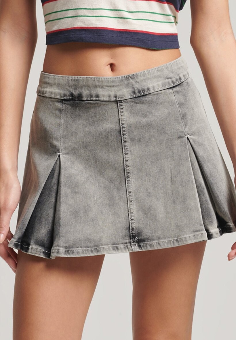 

Юбка Superdry VINTAGE, серый мыть