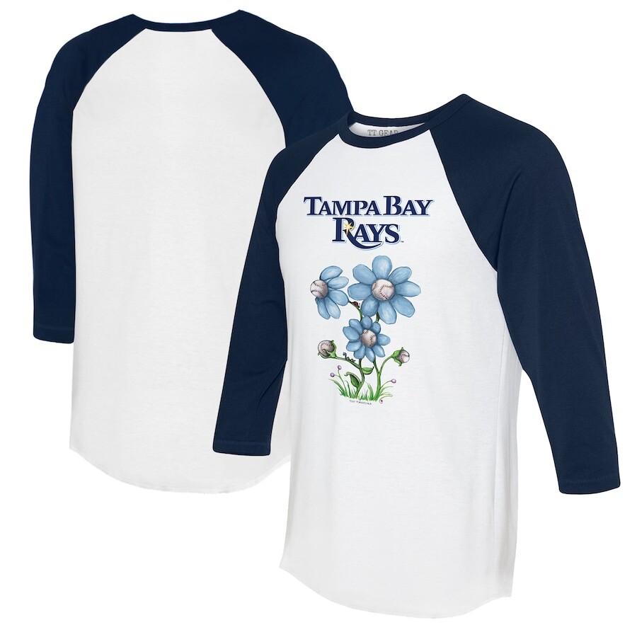 

Футболка с длинным рукавом Tiny Turnip Tampa Bay Rays, белый