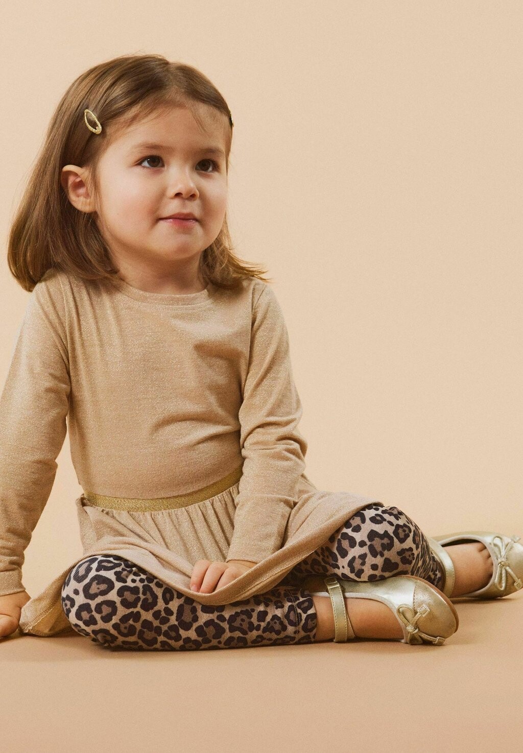 

Платье из трикотажа Langarm Name it, цвет gilded beige