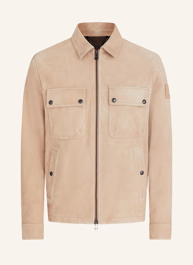

Тур кожаная куртка Belstaff, бежевый