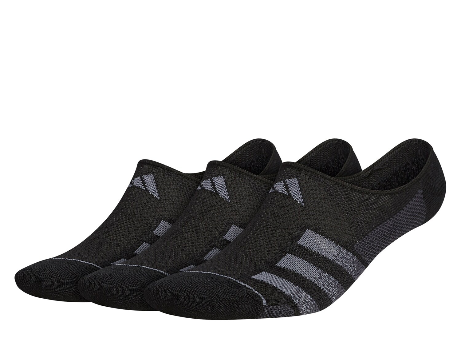 

Мужские носки для выступлений Superlite Stripe 3 — набор из 3 штук adidas, черный/серый