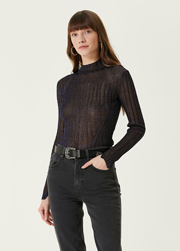 

Синий свитер с блестками AllSaints