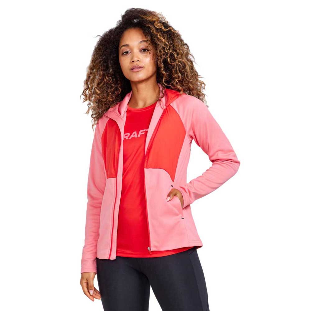 

Толстовка Craft ADV Essence Hood Full Zip, розовый