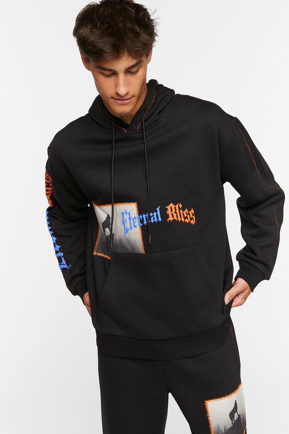 

Толстовка с рисунком Eternal Bliss Forever 21, черный