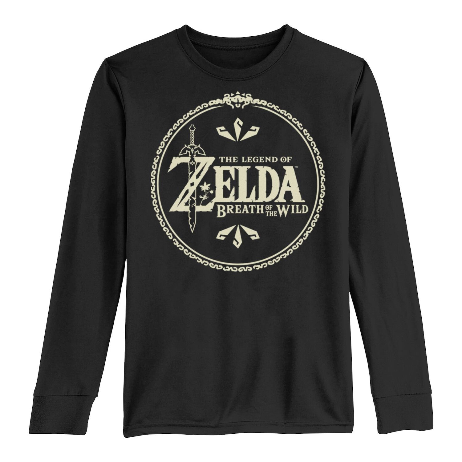 

Футболка с длинными рукавами и графическим рисунком Nintendo Legend Of Zelda Breath of The Wild желтого оттенка для мальчиков 8–20 лет Licensed Character
