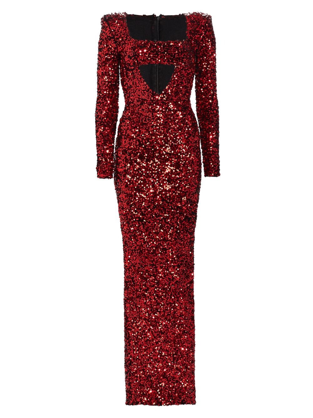 

Платье Charleston с вырезами и пайетками Michael Costello Collection, красный