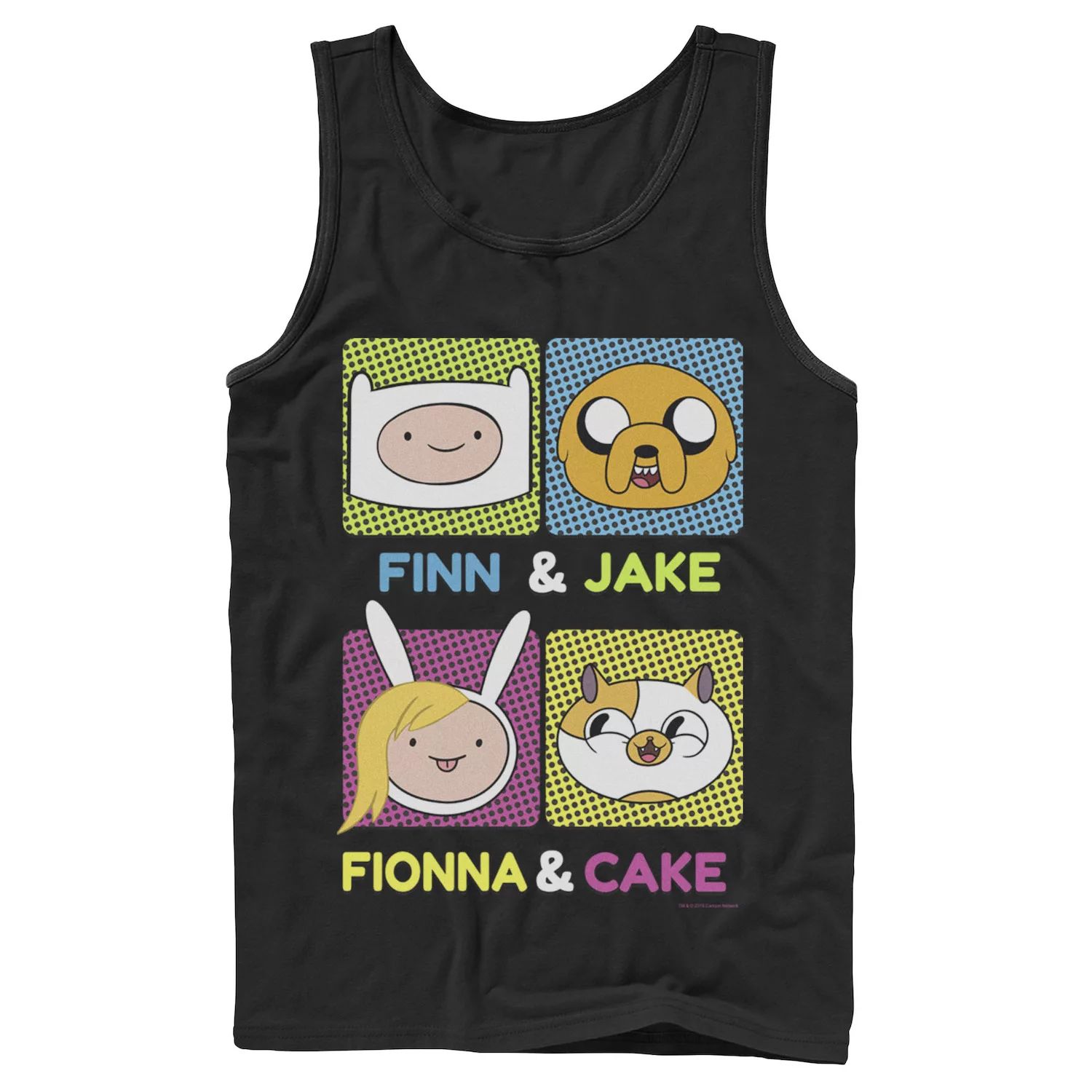 Мужская майка Cartoon Network Adventure Time Finn and Jake Fionna & Cake Licensed Character