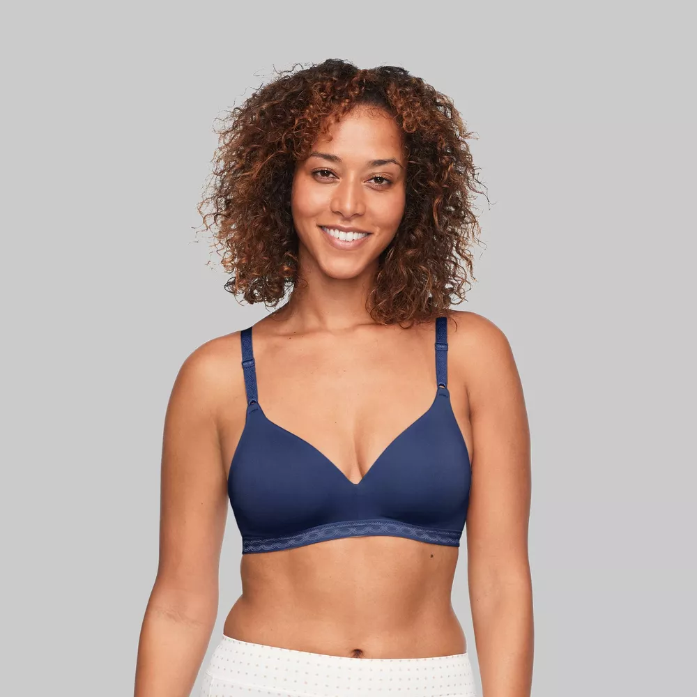 

Супермягкий бюстгальтер без косточек Simply Perfect от Warner RM1691T Simply Perfect by Warner's, цвет Navy