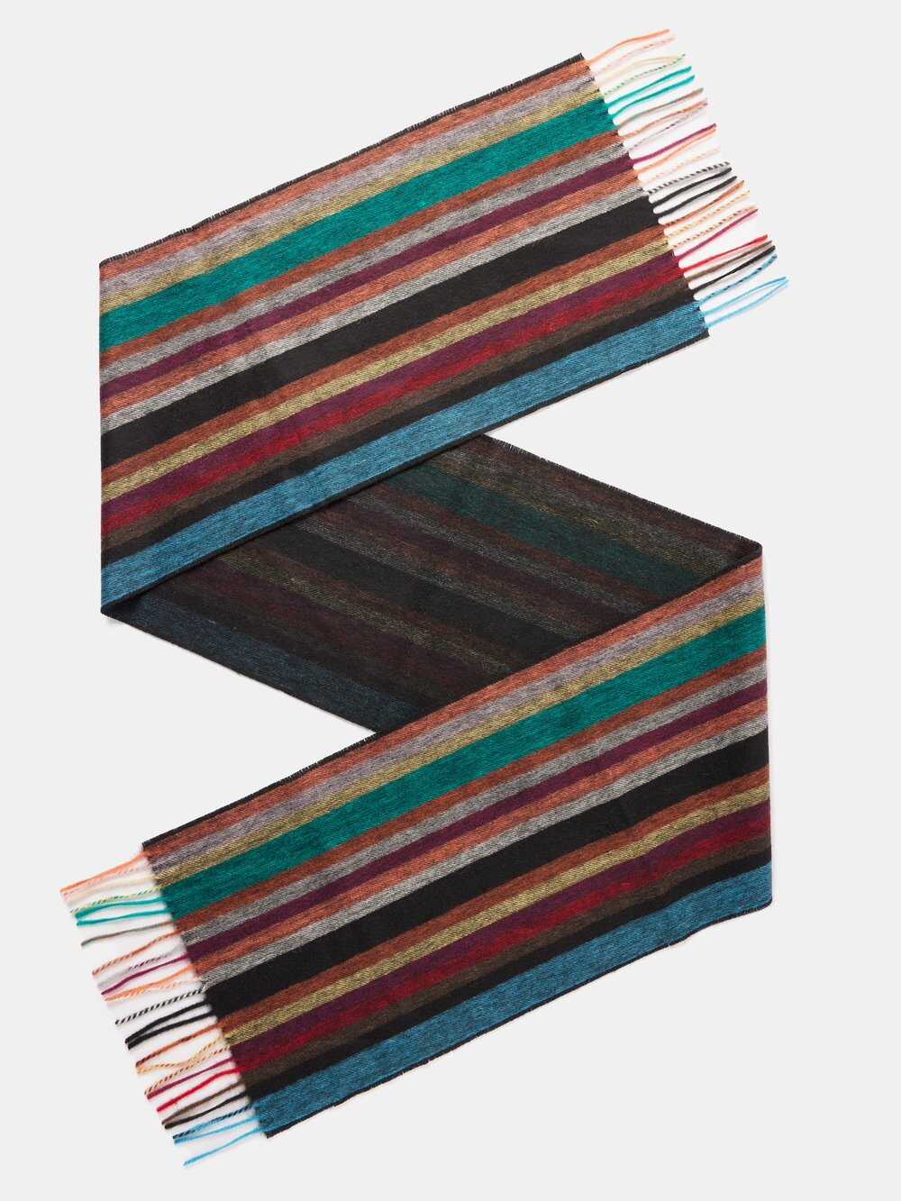 

Шарф signature stripe из смесовой шерсти Paul Smith, мультиколор