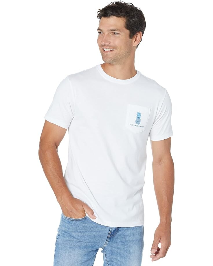 

Футболка Southern Tide Pineapple Row T-Shirt, цвет Classic White