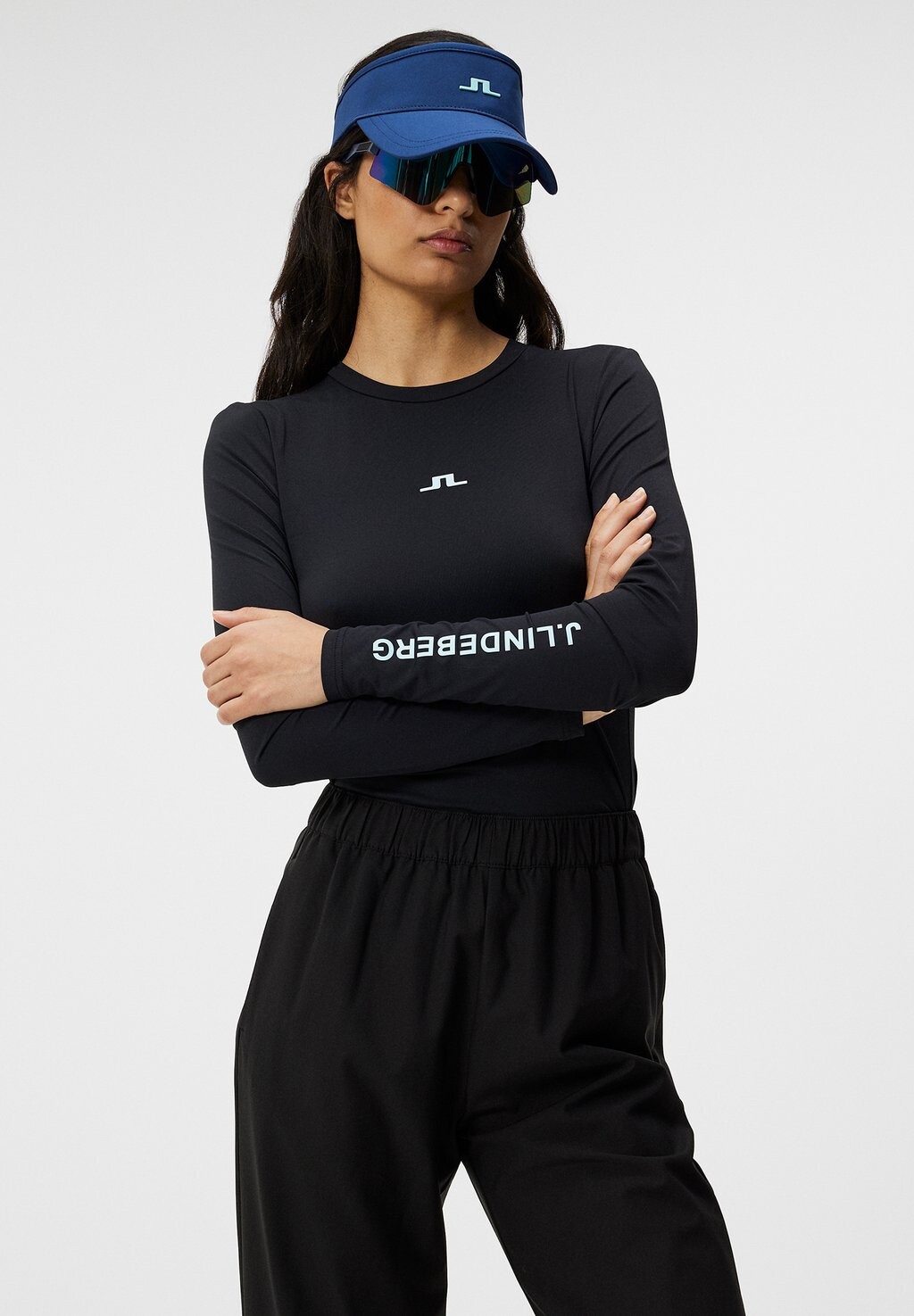 

Топ с длинными рукавами TEKLA CREW NECK J.LINDEBERG Sports, цвет black