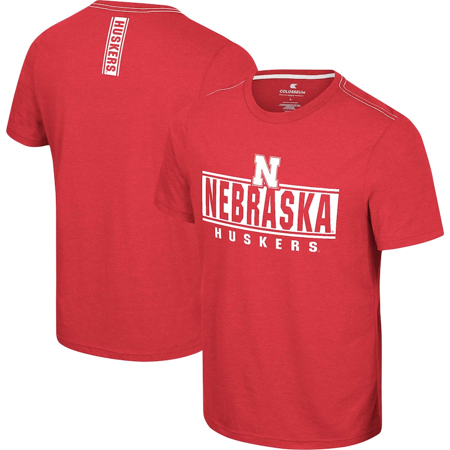 

Футболка с коротким рукавом Colosseum Nebraska Huskers, алый