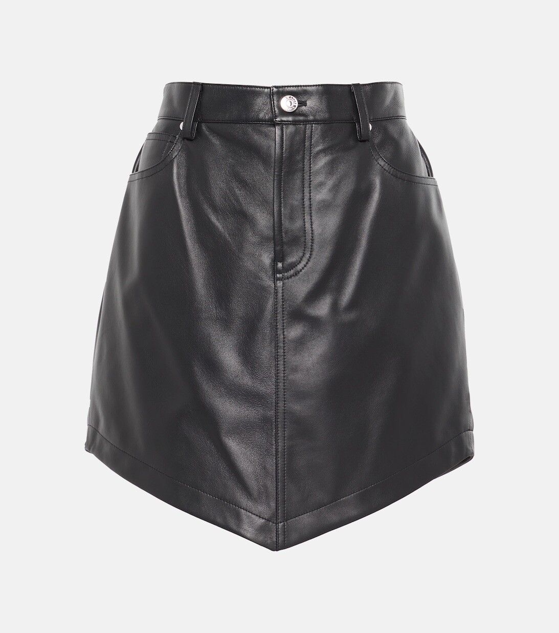 

Кожаная мини-юбка ALEXANDRE VAUTHIER, черный