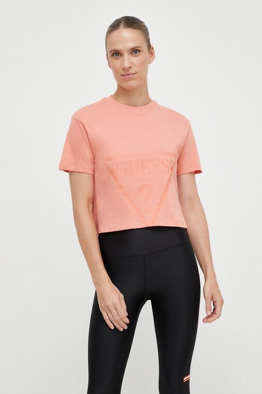 

Футболка из хлопка Guess, оранжевый