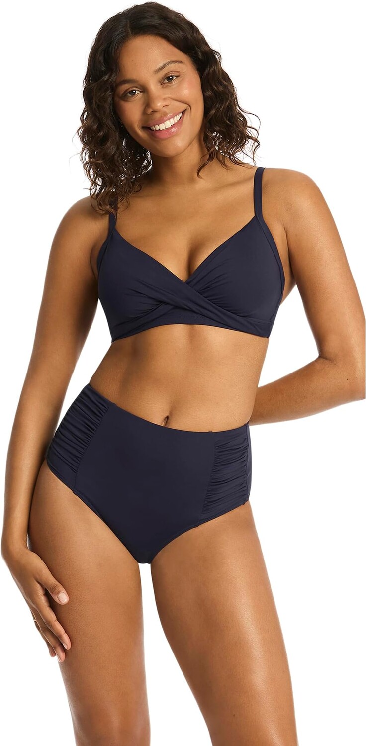 

Бюстгальтер на косточках с перекрестной передней чашкой Essentials SEA LEVEL SWIM, цвет Night Sky