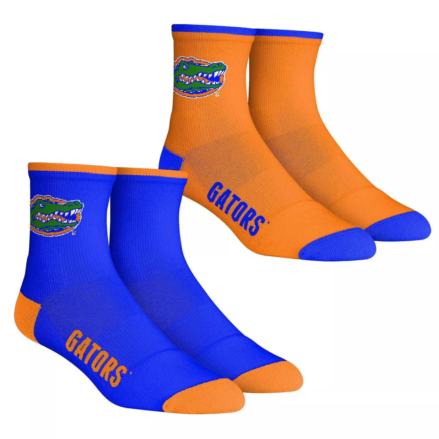 

Комплект из 2 носков Youth Rock Em Socks Florida Gators Core Team из двух четверть длины Unbranded