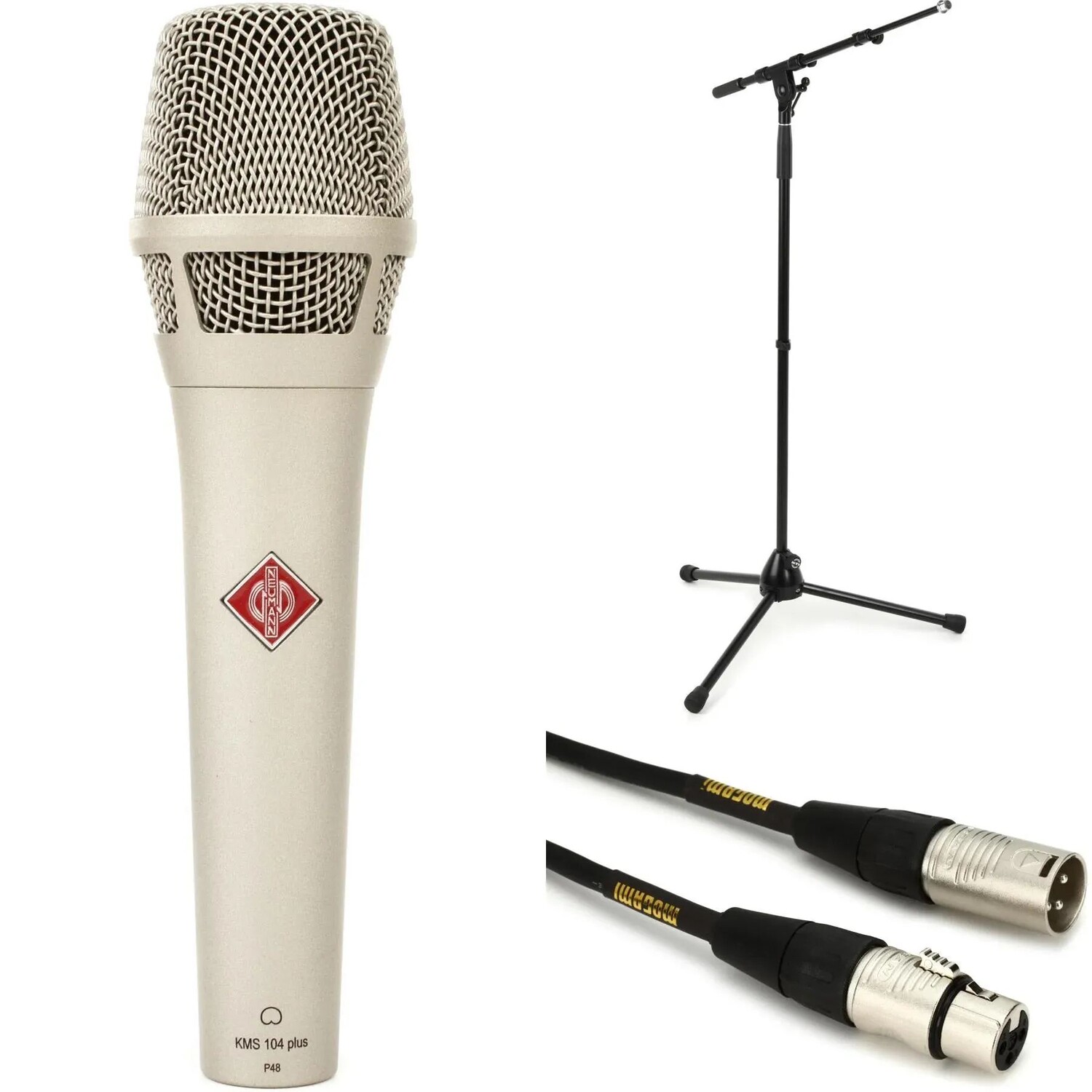 

Neumann KMS 104 Plus Кардиоидный конденсаторный ручной вокальный микрофон с подставкой и кабелем